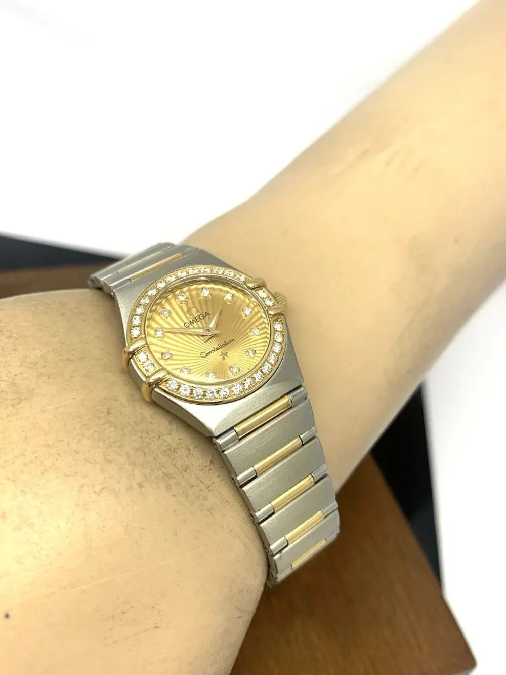 Omega Constellation Women's Watch 160 Years Anniversary Diamond 18K Gold & Steel